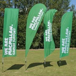 Outdoor teardrop banner flag for advertising